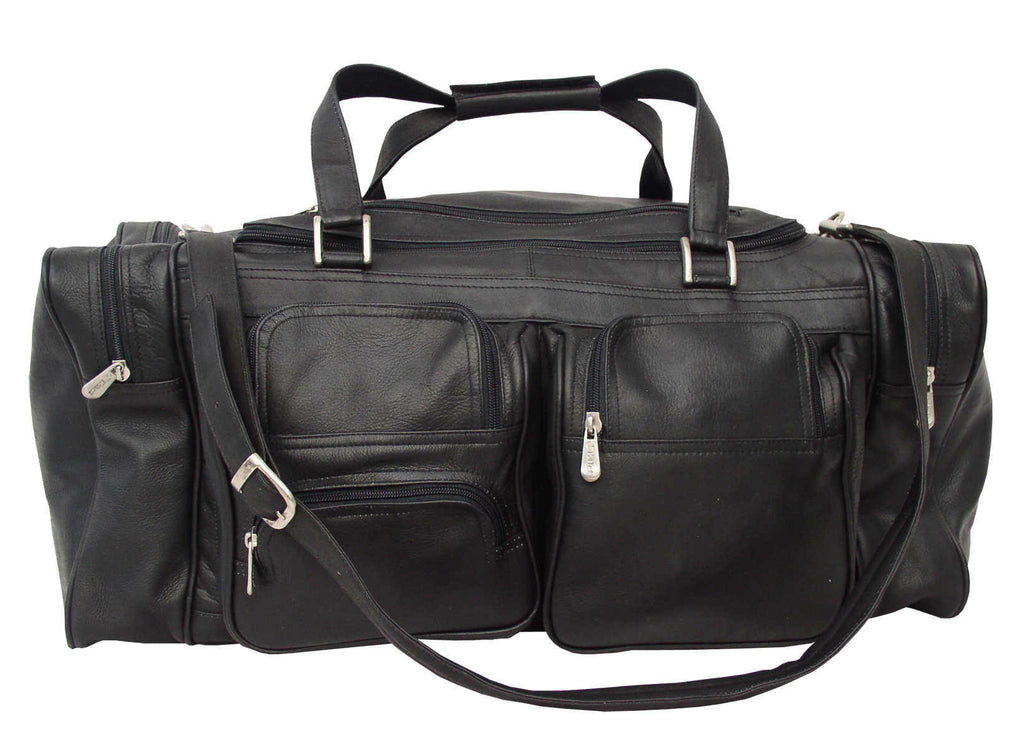 Saddle Leather Duffel with Pockets R8036