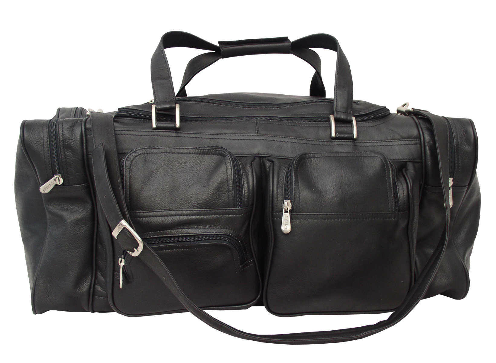 Saddle Leather Duffel with Pockets R8036