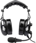 Grey Passive Noise Cancelling Aviation Headset with Carrying Case A28584