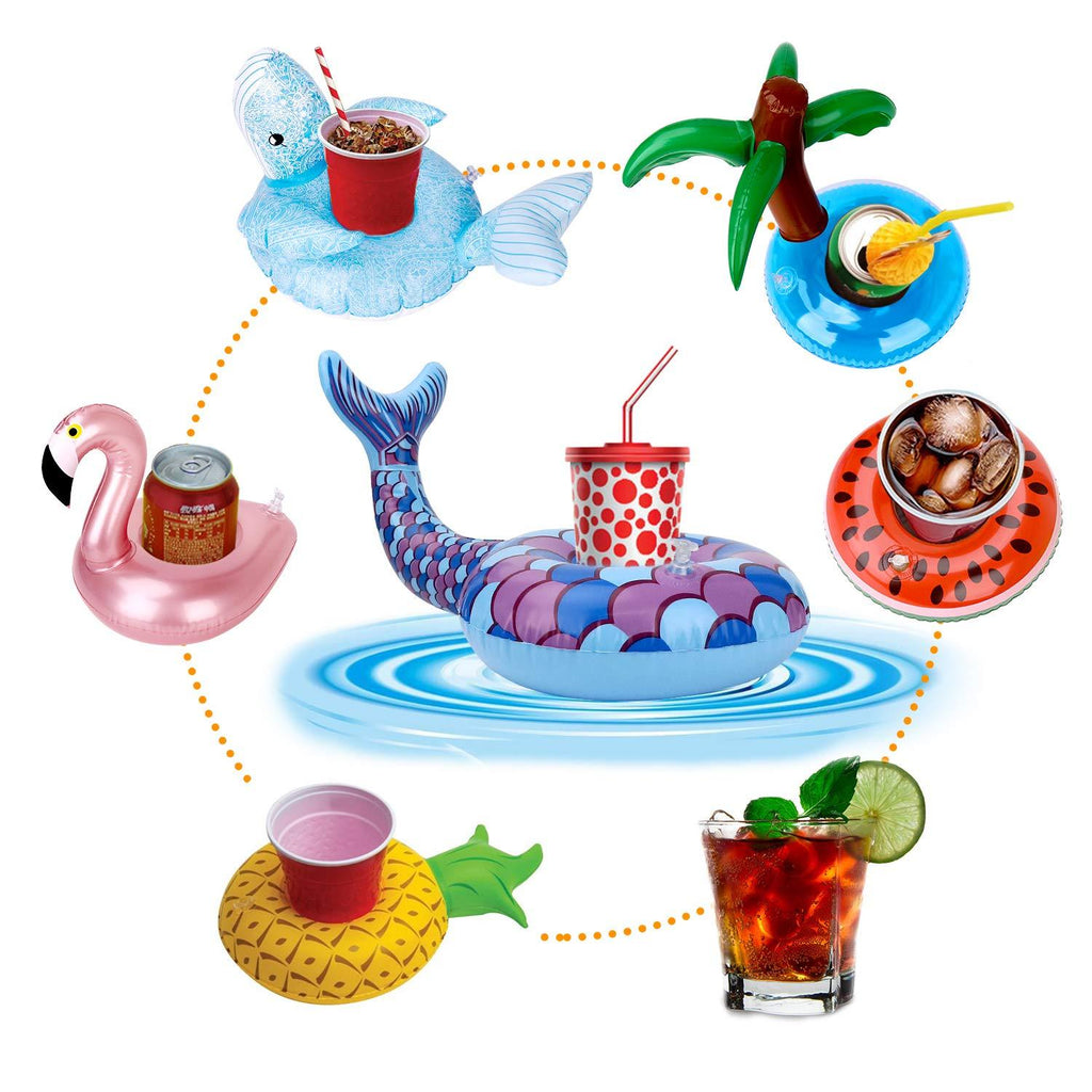 Inflatable Drink Holder 12 Pack Pool Drink Floats H4318