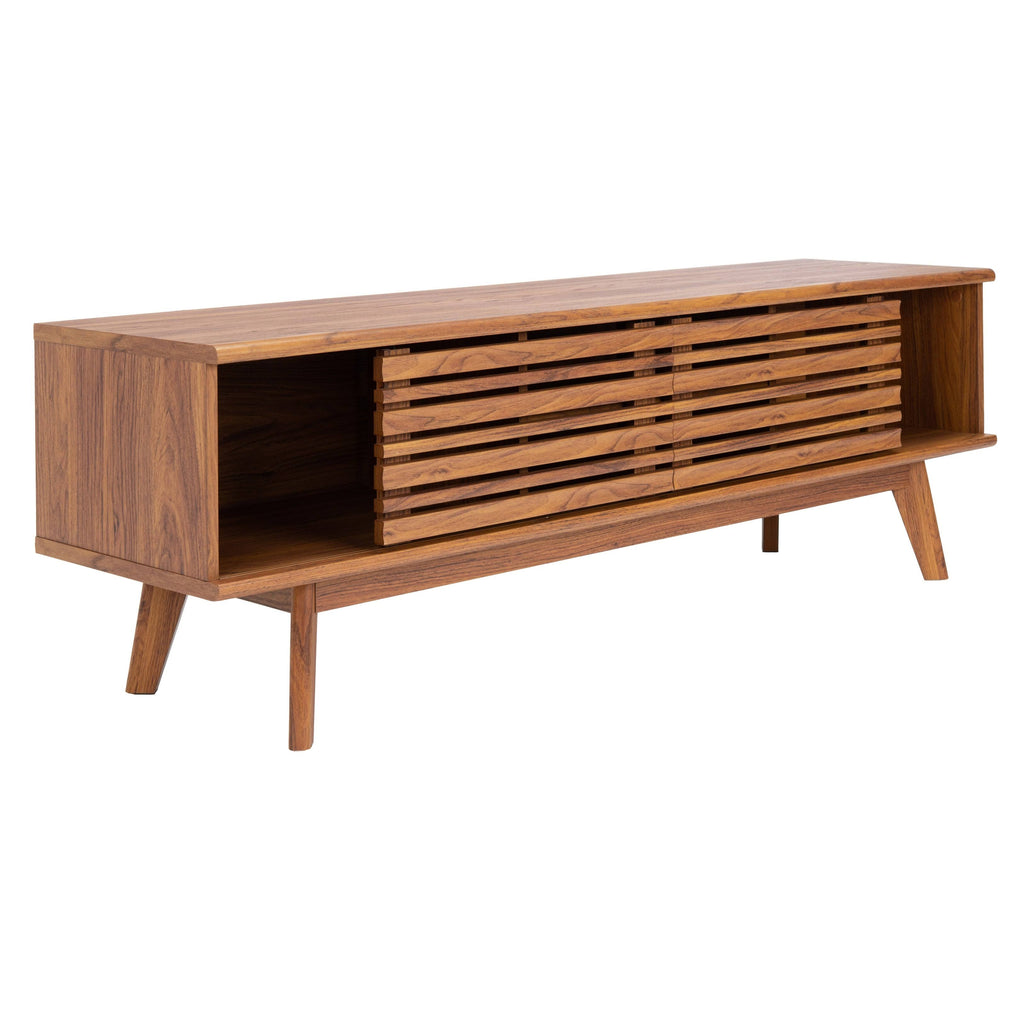 Walnut 2-Shelf Media Stand Y28241