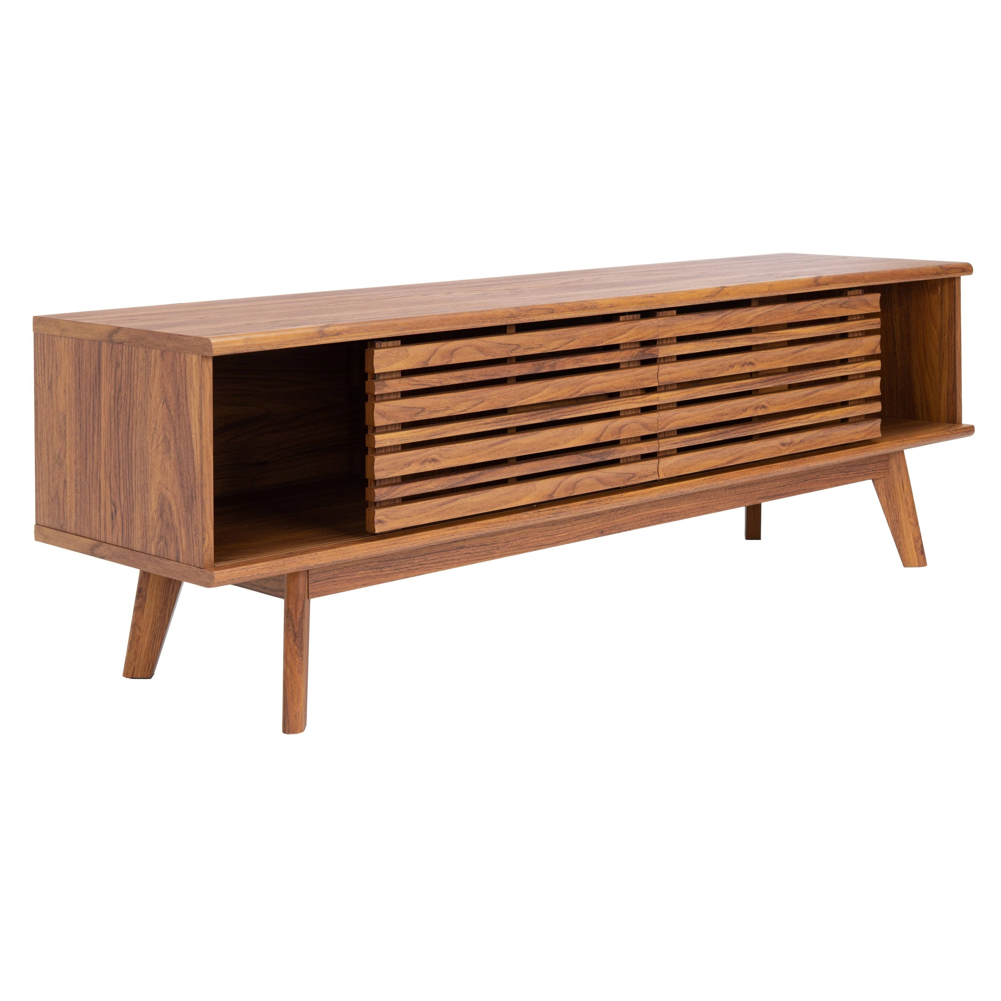 Walnut 2-Shelf Media Stand Y28241