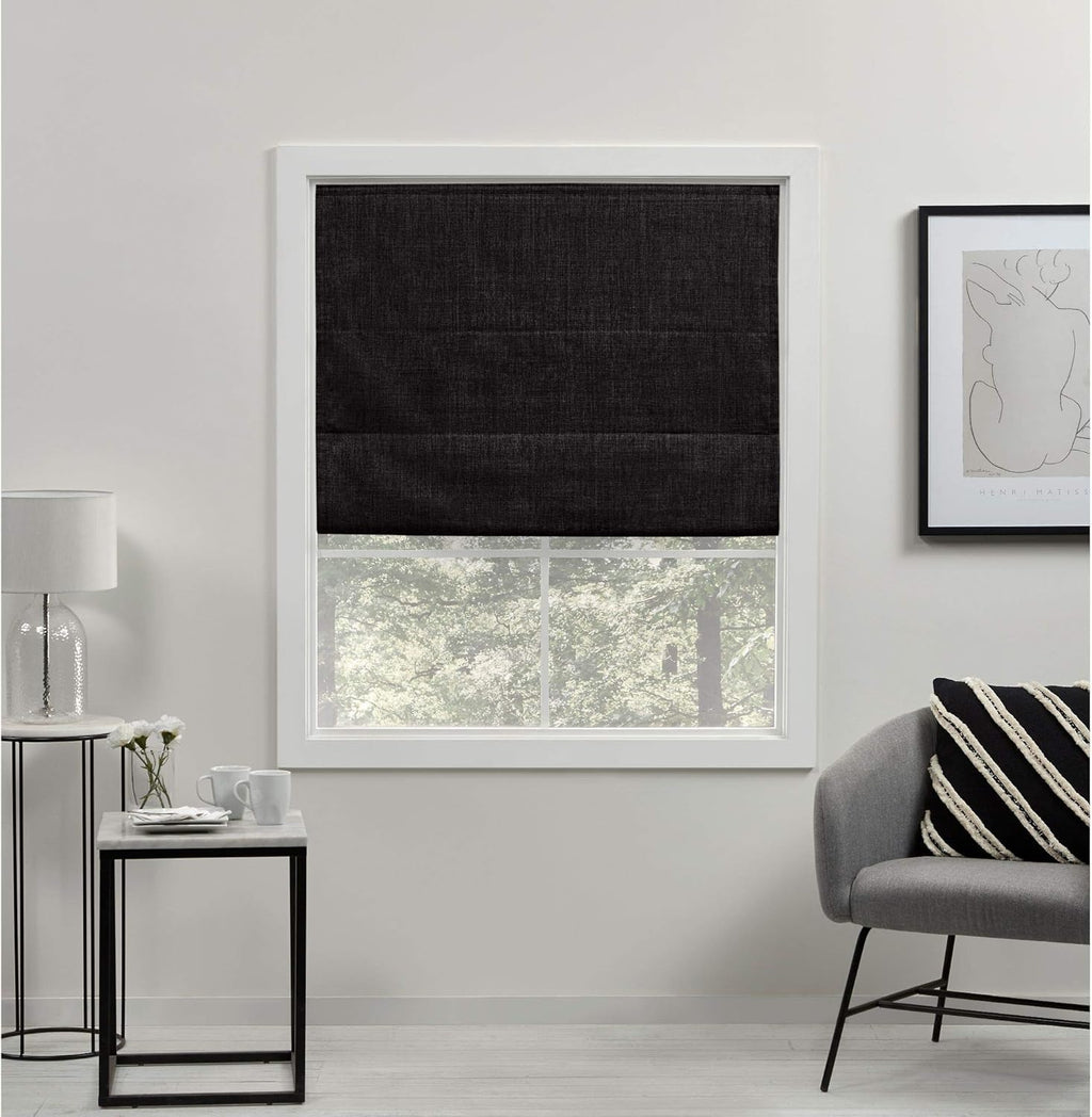 Denim Total Blackout Roman Shade J386049