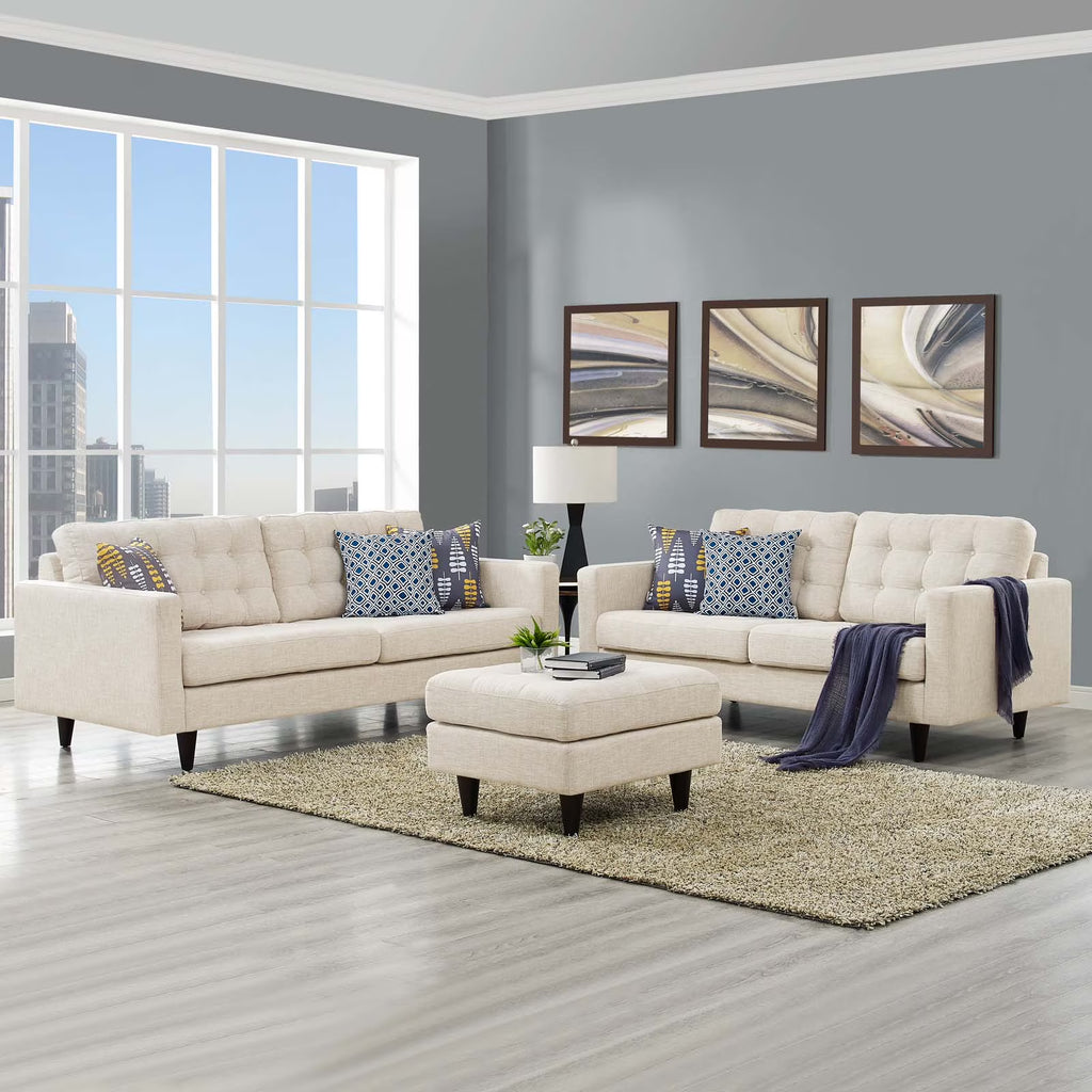 Beige Sofa and Loveseat Set of 2 R981114