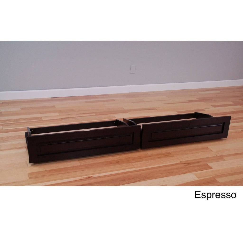 Espresso Full Size Futon Storage Drawers W62796