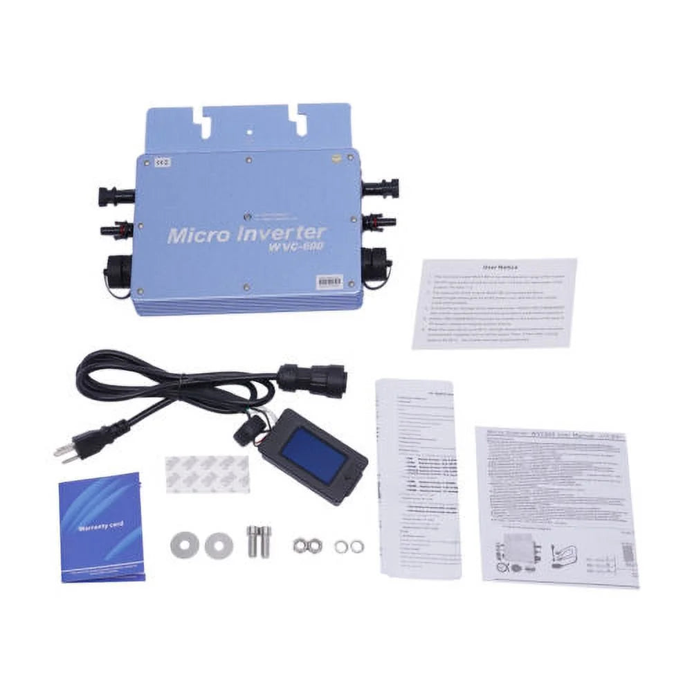 600W 110V Solar Micro Inverter Grid Tie MPPT Pure Sine Wave Waterproof D995