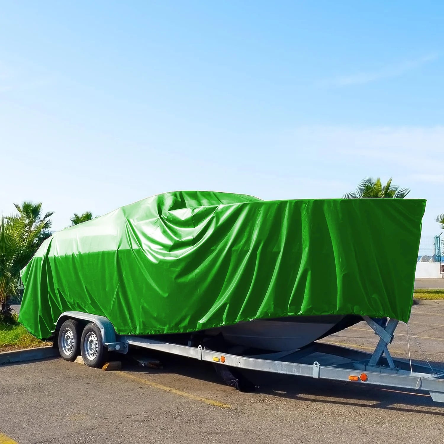 Green 12 mil 3 Ply Reinforced Tarp B98027