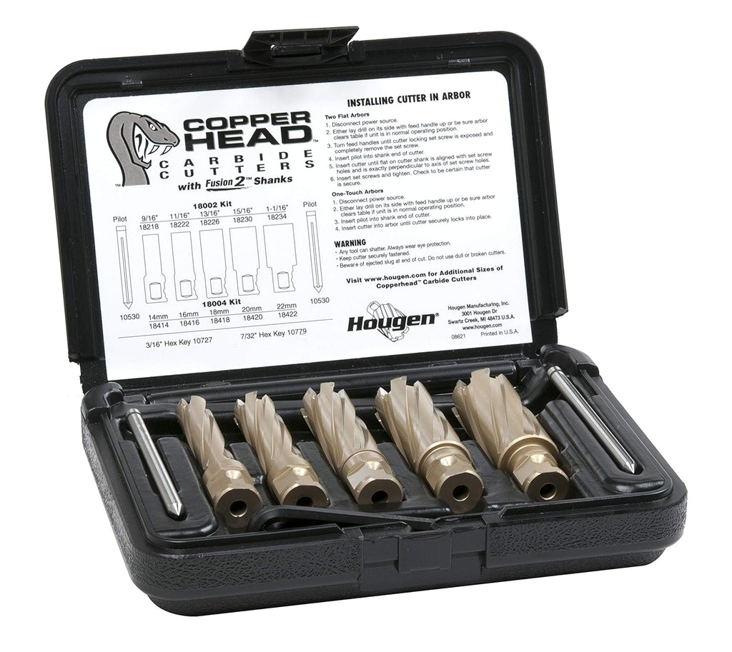 Carbide Annular Cutter Kit with Weldon Shank and Fusion2 Shank N743770