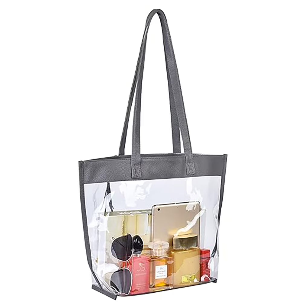 Clear Tote Bags with Magnetic Buckle Closure (1pc) S6678