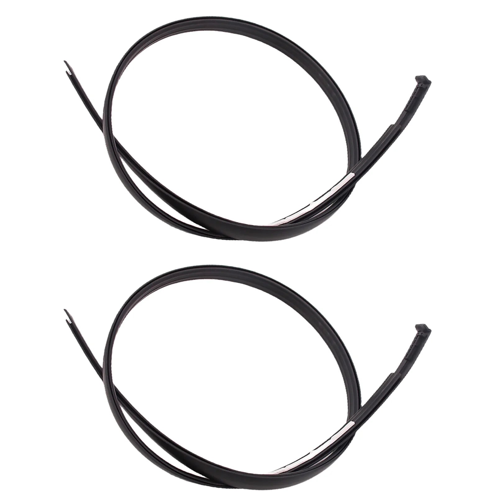 2Pcs Black Roof Drip Side Moulding Weatherstrips M87413