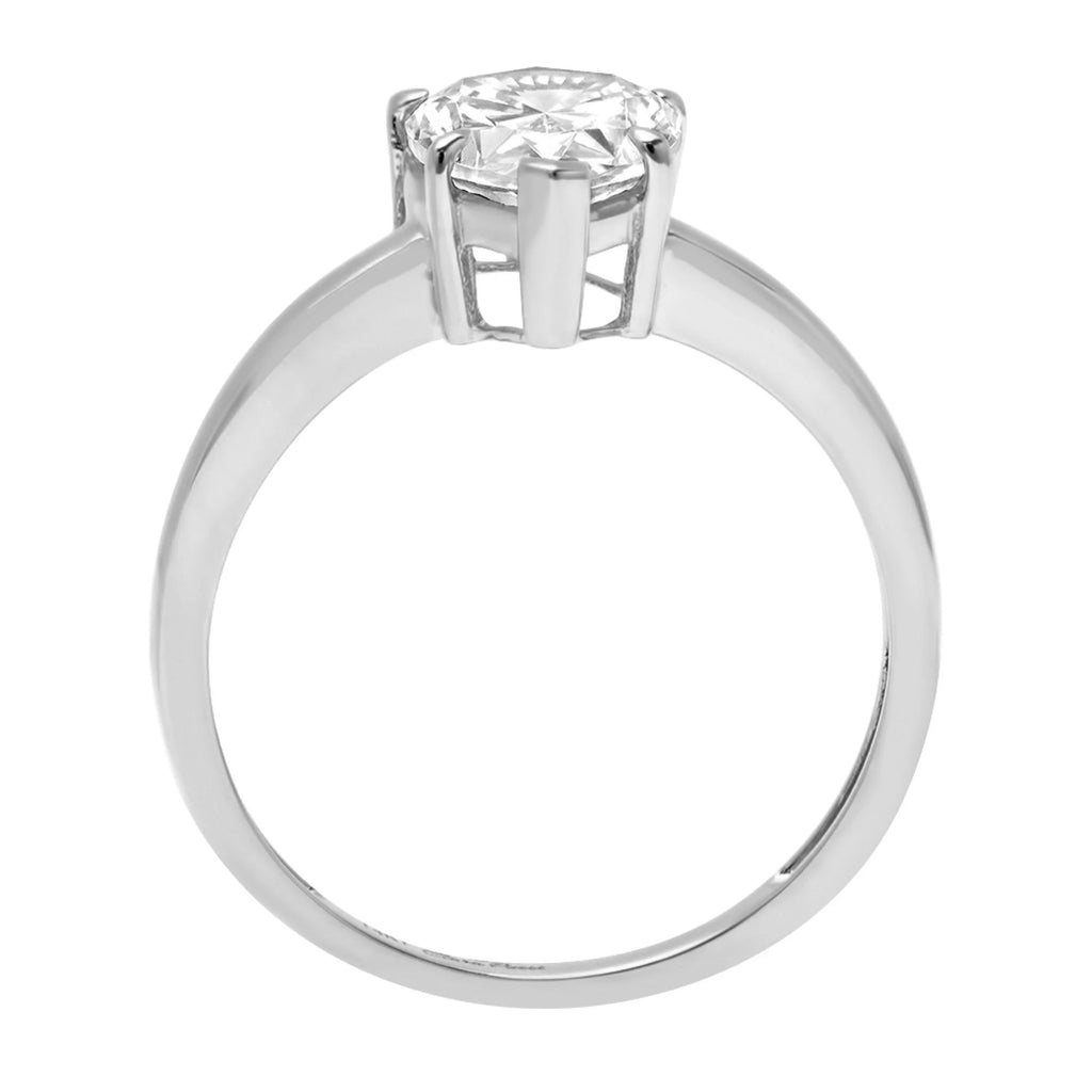 14K White Gold Solitaire Engagement Ring Z948679