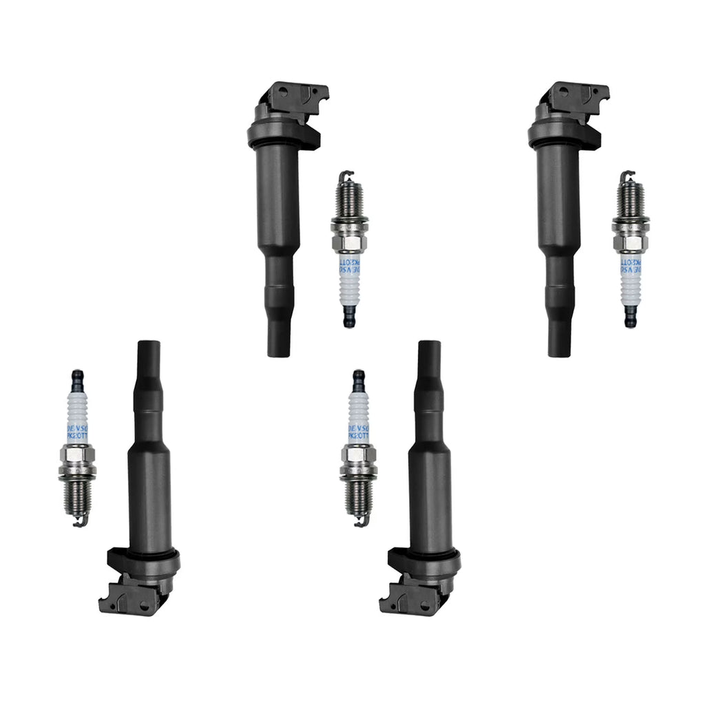 Set of 4 Ignition Coils and Denso Platinum Spark Plugs J219