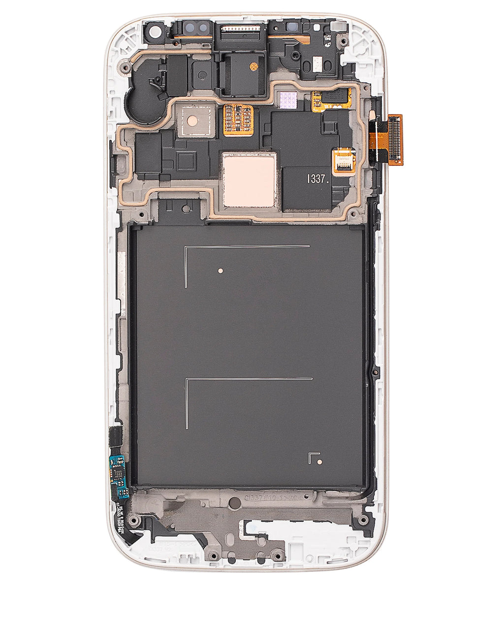 White OLED Assembly With Frame for Samsung Galaxy S4 C3938