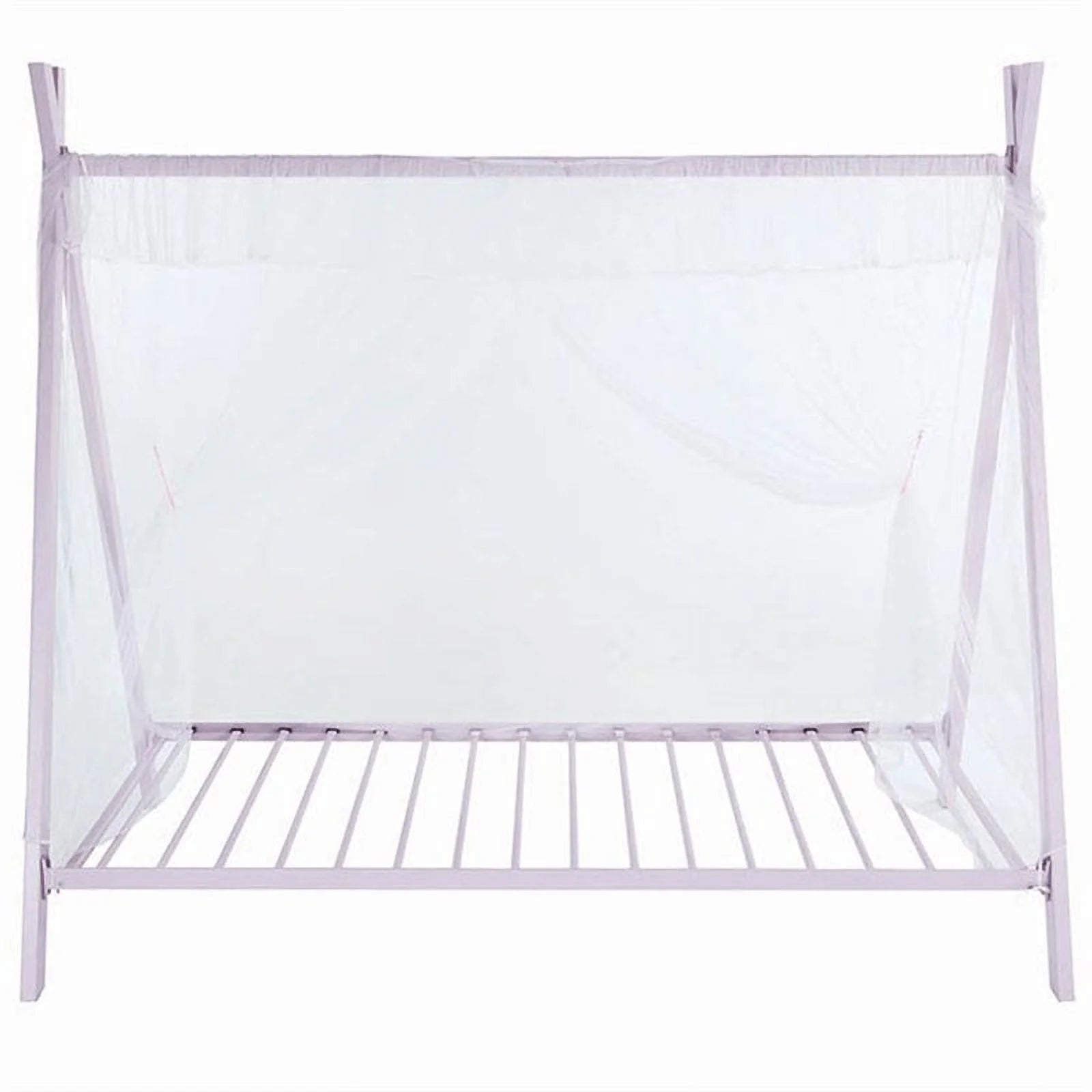 Twin Metal Tent Bed Pink A6849