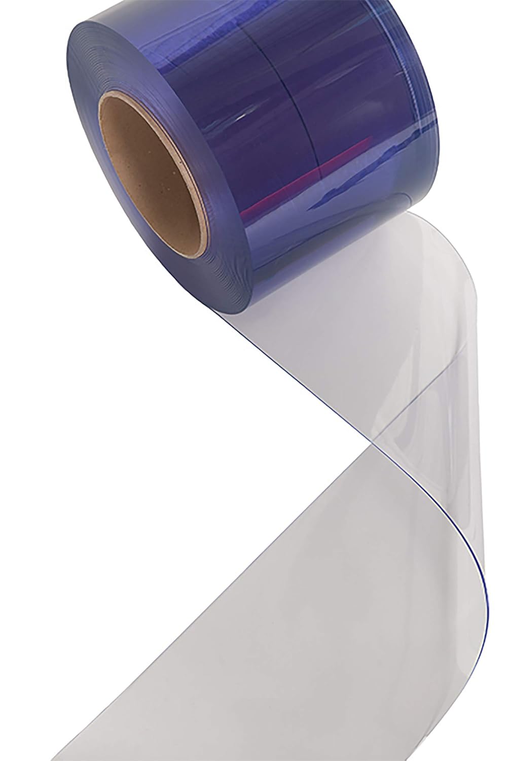 Clear-Flex II PVC Standard Smooth Strip Door Bulk Roll, 300' Length x 8" Width x 0.08" Thick K8950