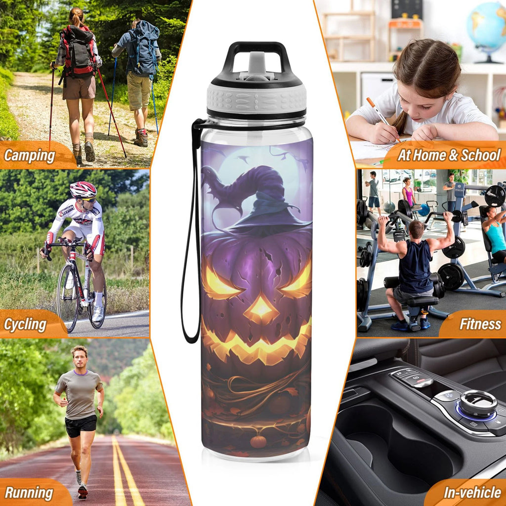Clear 32oz Tritan Water Bottle with Straw F83228