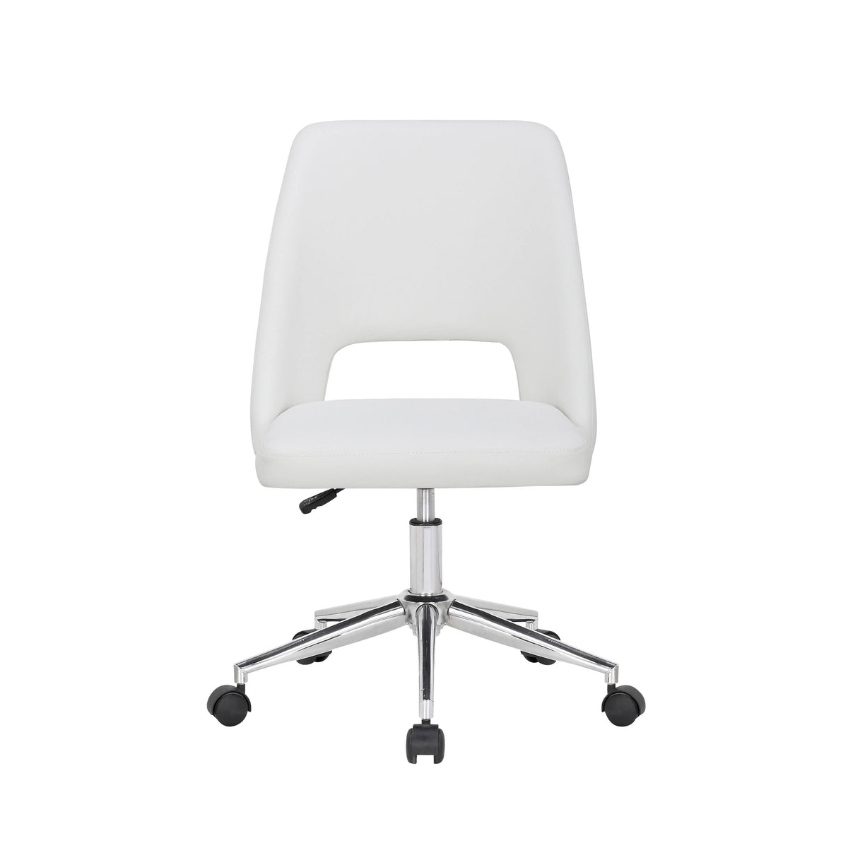White Fabric Office Task Chair R1109