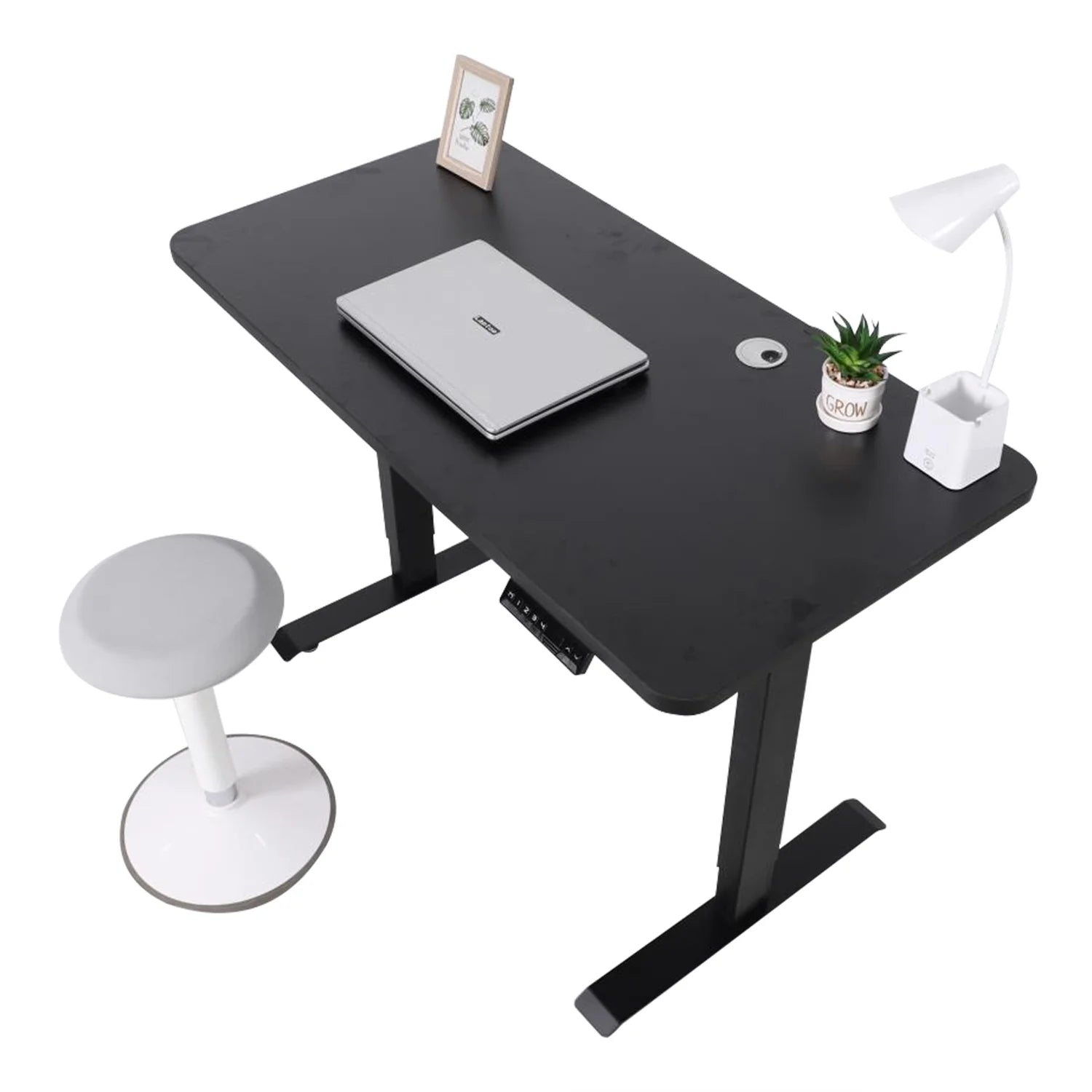 Black Electric Standing Desk Converter with 46 in. Top K7812