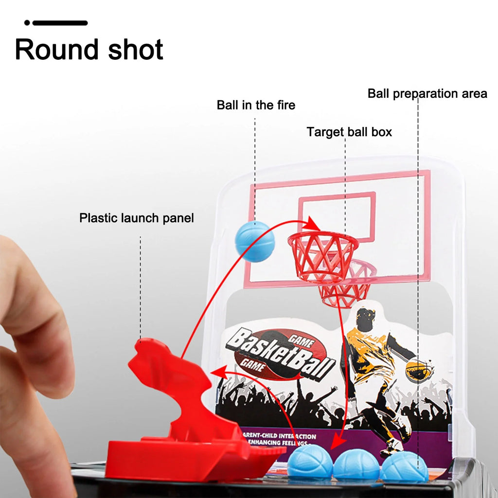 Mini Table Basketball Beer Drinking Game Toy with 8 Balls L97725
