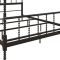 Full Size Metal Canopy Bed Frame in Black V14157