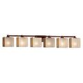 6-Light Dark Bronze Bath Bar K4799