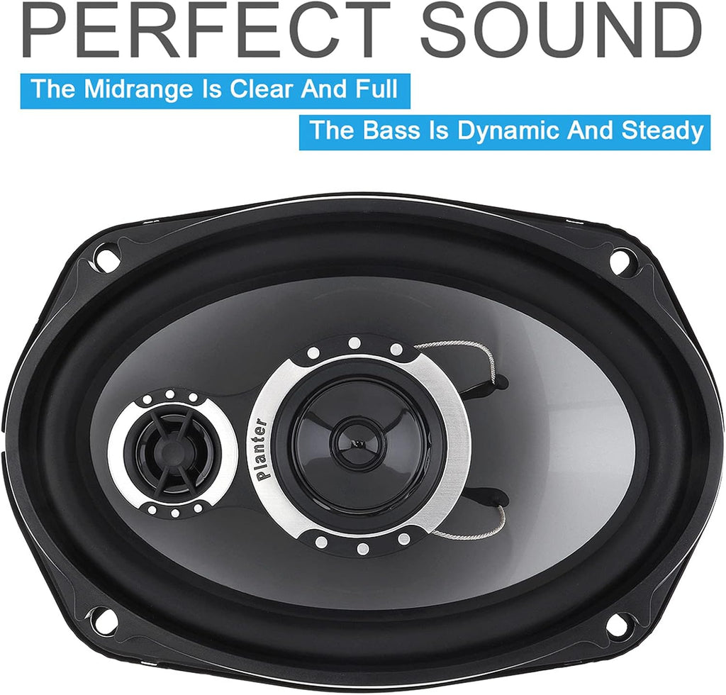 6''x 9'' 3-Way Coaxial Speakers (2 Pack) V163