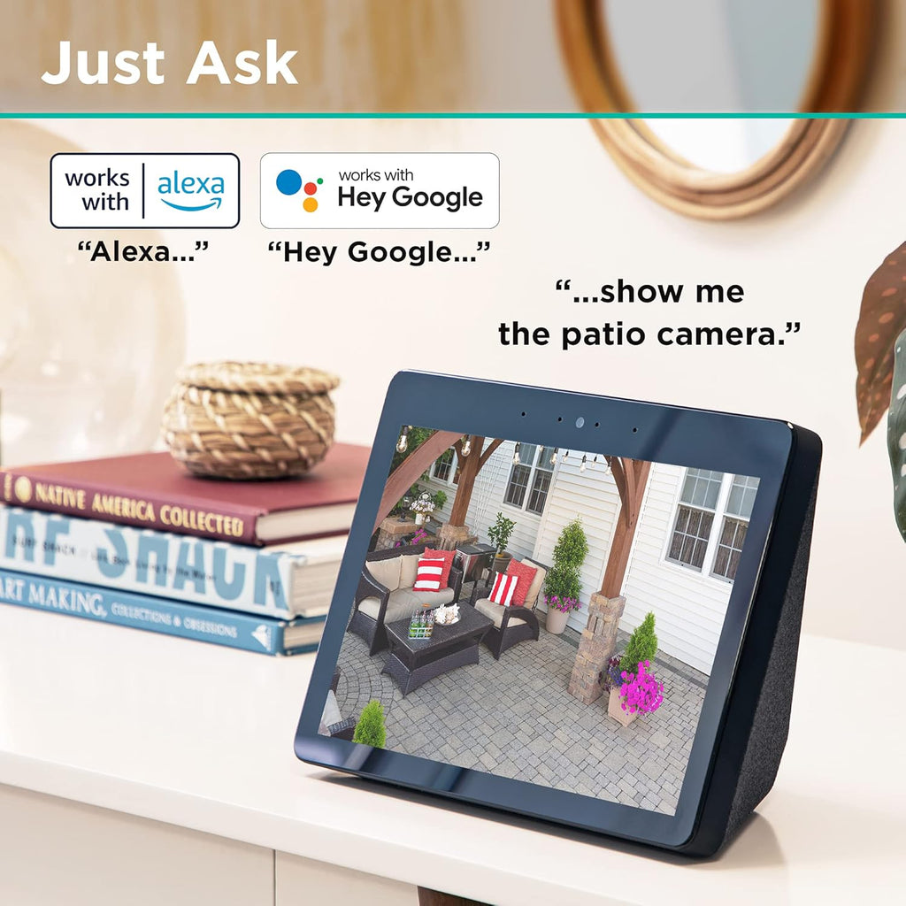 2 Pack 1080p HD IP65 Weatherproof Smart Outdoor Security Camera L43952