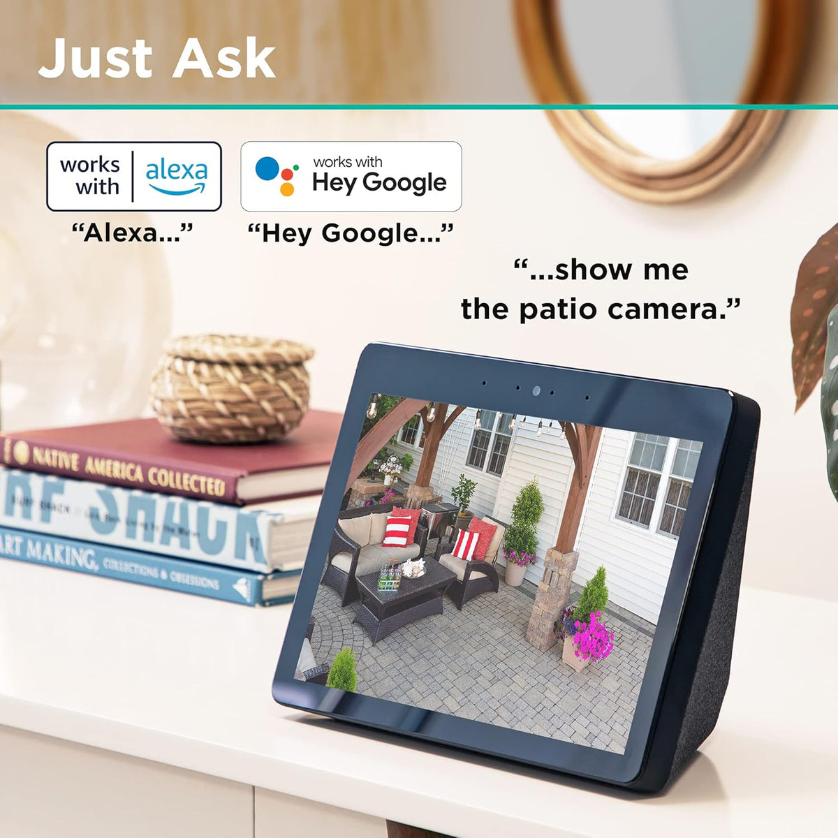 2 Pack 1080p HD IP65 Weatherproof Smart Outdoor Security Camera L43952