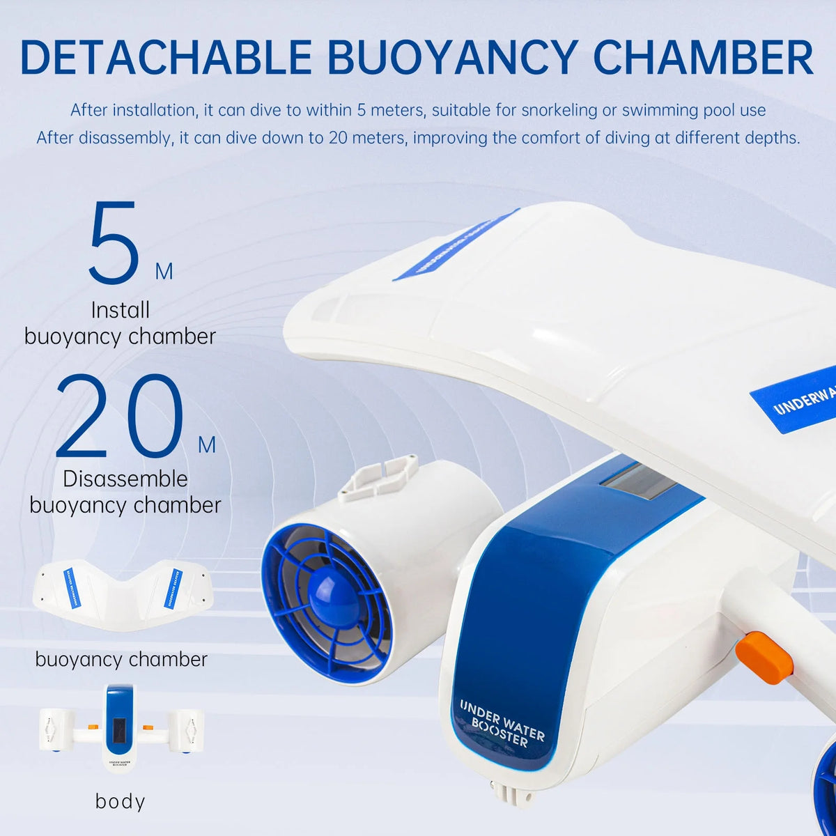 Electric Underwater Sea Water Diving Speed Booster W687