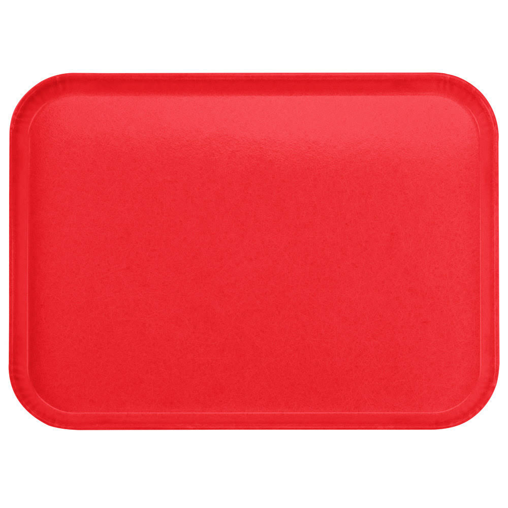 Red Glasteel Fiberglass Cafeteria Tray S4285