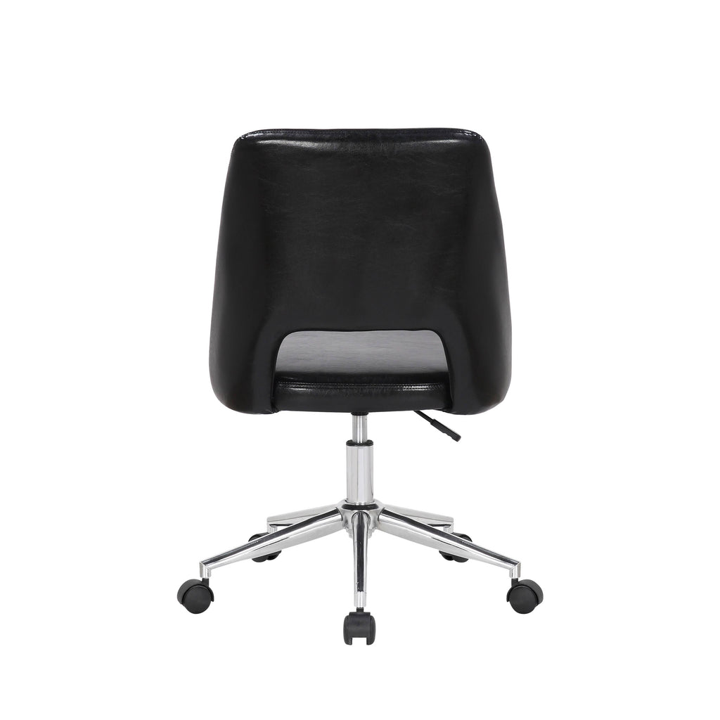 White Fabric Office Task Chair R1109