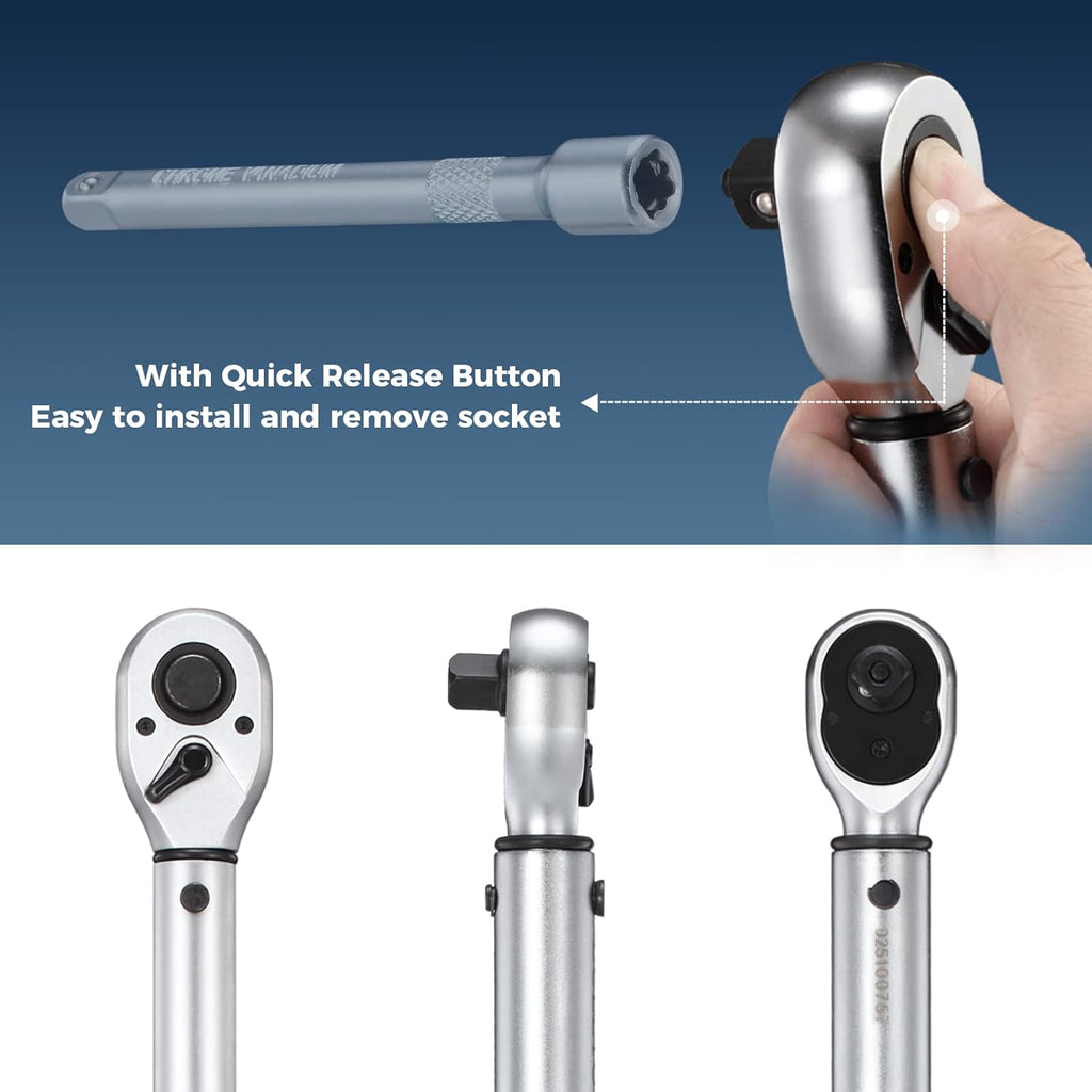 1/2-Inch Drive Click Torque Wrench Set Pack of 2 N51155