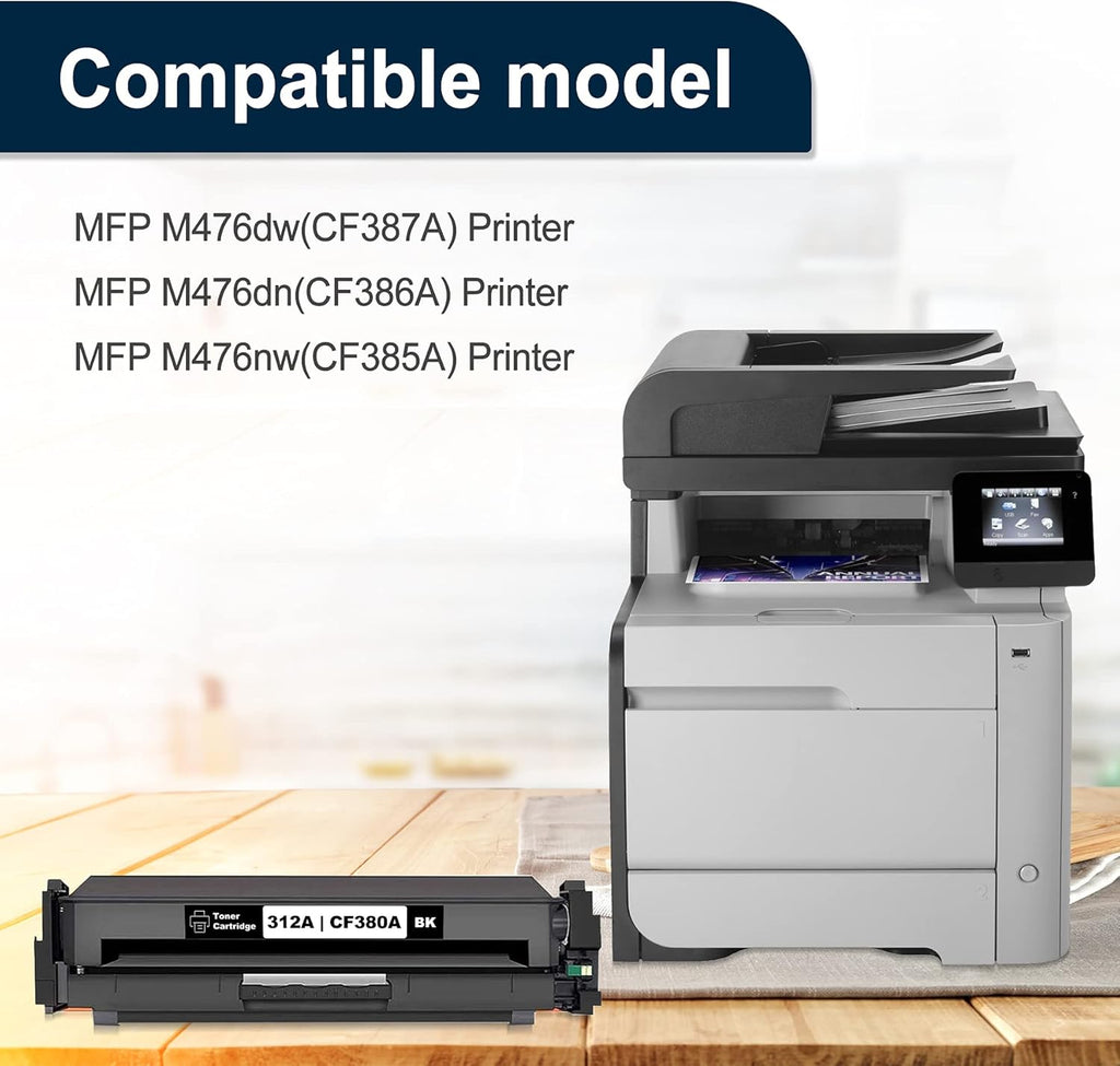 312A Toner 3 Pack Compatible Remanufactured Ink Cartridge Y2380