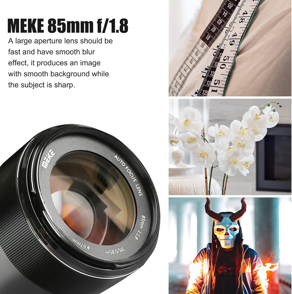 85mm F1.8 Full Frame Auto Focus Lens for EF Mount Digital SLR Cameras A8168